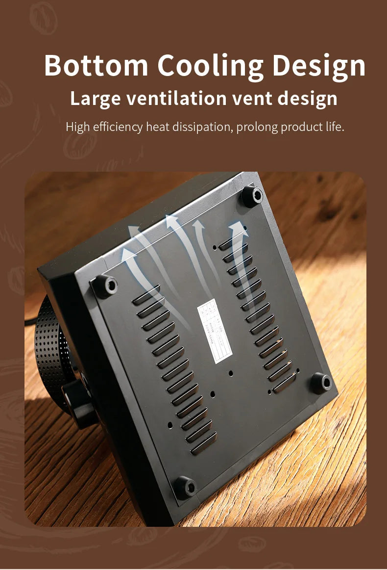 BINCOO 220V 400W Siphon Pot Convection Oven Coffee Heater Electric Stove Halogen Light Wave Infrared Heating 750° Heat Resistant