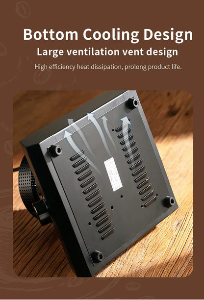 BINCOO 220V 400W Siphon Pot Convection Oven Coffee Heater Electric Stove Halogen Light Wave Infrared Heating 750° Heat Resistant