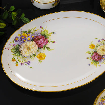 Jingdezhen Ceramics Bone China Tableware Dishes Bowls Soup Spoon Western Steak Plate Free Matching DIY Tableware 1pieces