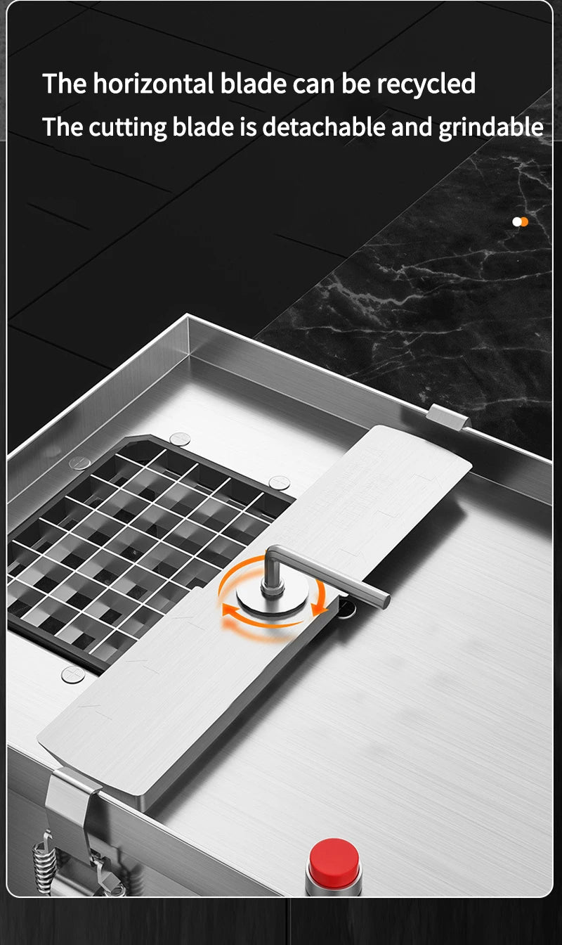 Electric Cube Cutting Machine – Automatic Dicer for Potatoes, Onions, Carrots, Fruits & Vegetables