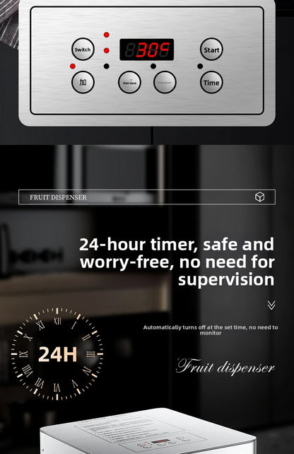 Commercial 5-Layer Stainless Steel Dehydrator with Digital Temperature Control