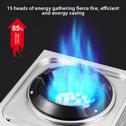 Home Fierce Fire Stove Gas Cooktop Commercial Single Burner Medium and High Pressure Liquefied Gas Stove Energy-saving Gas Hob