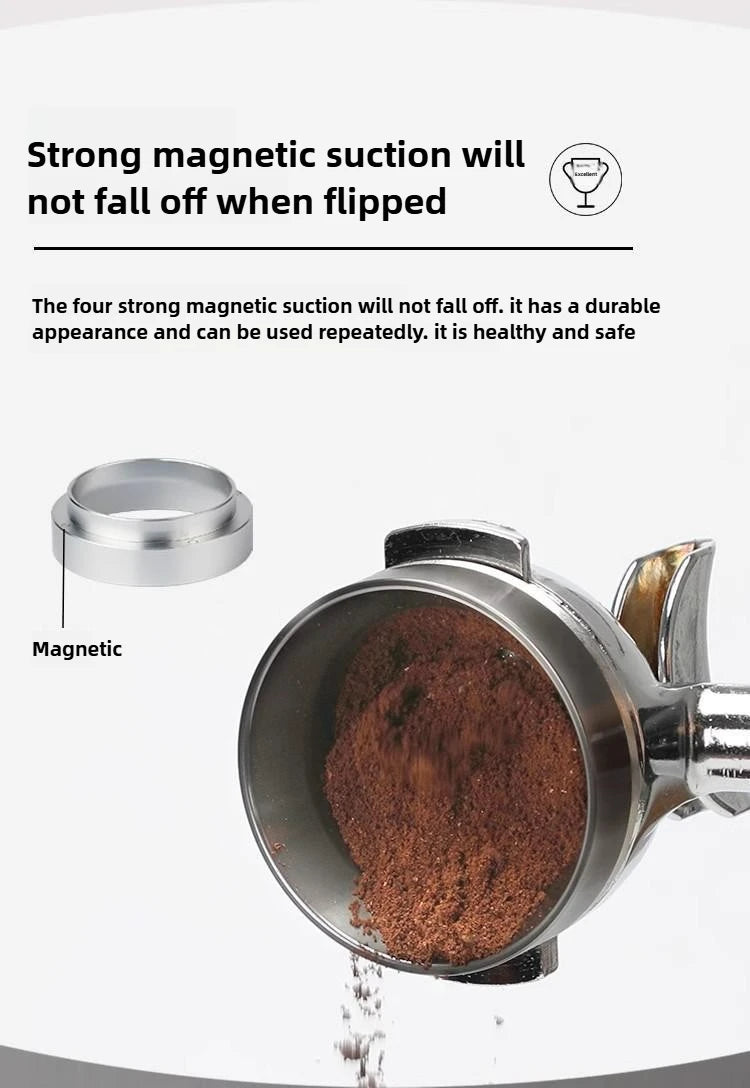 Espresso Coffee Press with Scale Constant Adjustment,Powdering Needle ,Powder Receiving Ring Coffee Press Mat Coffee Accessories