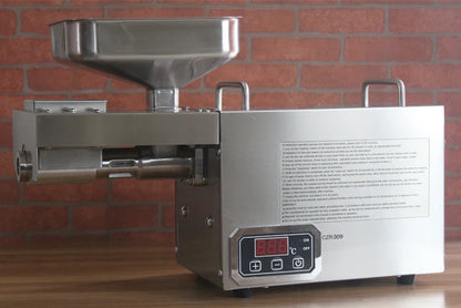 Stainless Steel Automatic Cold Press Oil Machine – Cold Press Oil Extractor for Sunflower Seeds, Nuts & More
