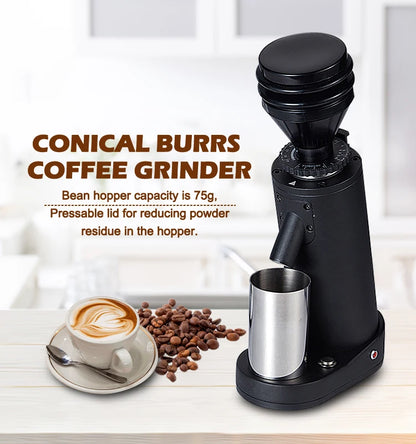 ITOP Electric Coffee Grinder 40MM Titanium Burr Metal Bean Hopper 75g Elegant Samll Coffee Grinder Machine New Arrival 2022