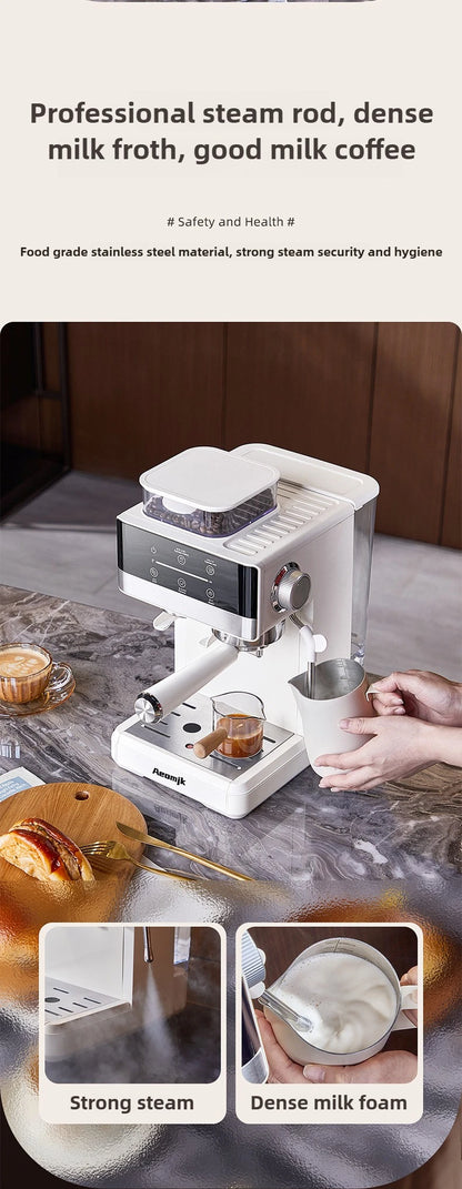 Hot and Cold Dual Extraction and Grinding Italian Coffee Machine Portable Automatic Home Smart Coffee Machine Coffee Grinder