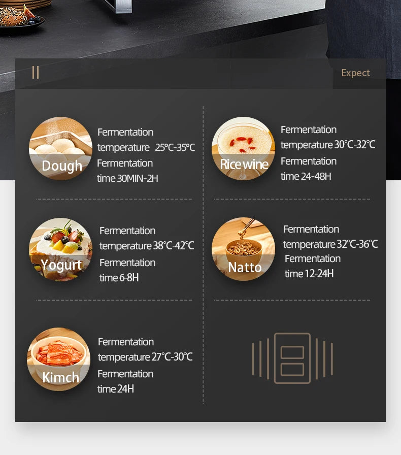 70L Temperature-Controlled Electric Dough Proofer Fermentation Household Baking Multi-functional Automatic Bread Yogurt  Machine