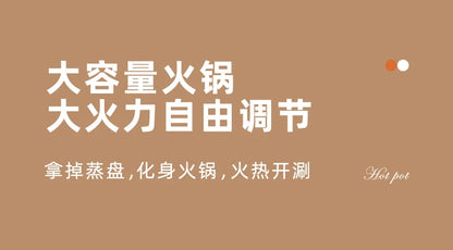 4-Layer Electric Steamer – Multi-Function Large-Capacity Cooker with Timer