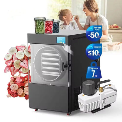 Small Food Freeze Dryer – Mini Vacuum Lyophilizer with Industrial-Grade Freeze Drying Technology for Food Preservation