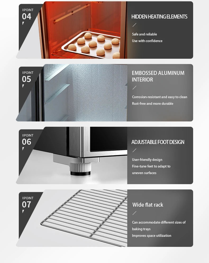 70L Temperature-Controlled Electric Dough Proofer Fermentation Household Baking Multi-functional Automatic Bread Yogurt  Machine