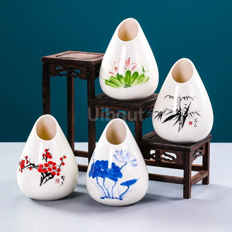 Sushi shop Sashimi Plate Decoration Ceramic small Bottle Dry Ice japanese kitchen tableware Restaurant Toothpick Holder Storage