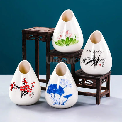 Sushi shop Sashimi Plate Decoration Ceramic small Bottle Dry Ice japanese kitchen tableware Restaurant Toothpick Holder Storage