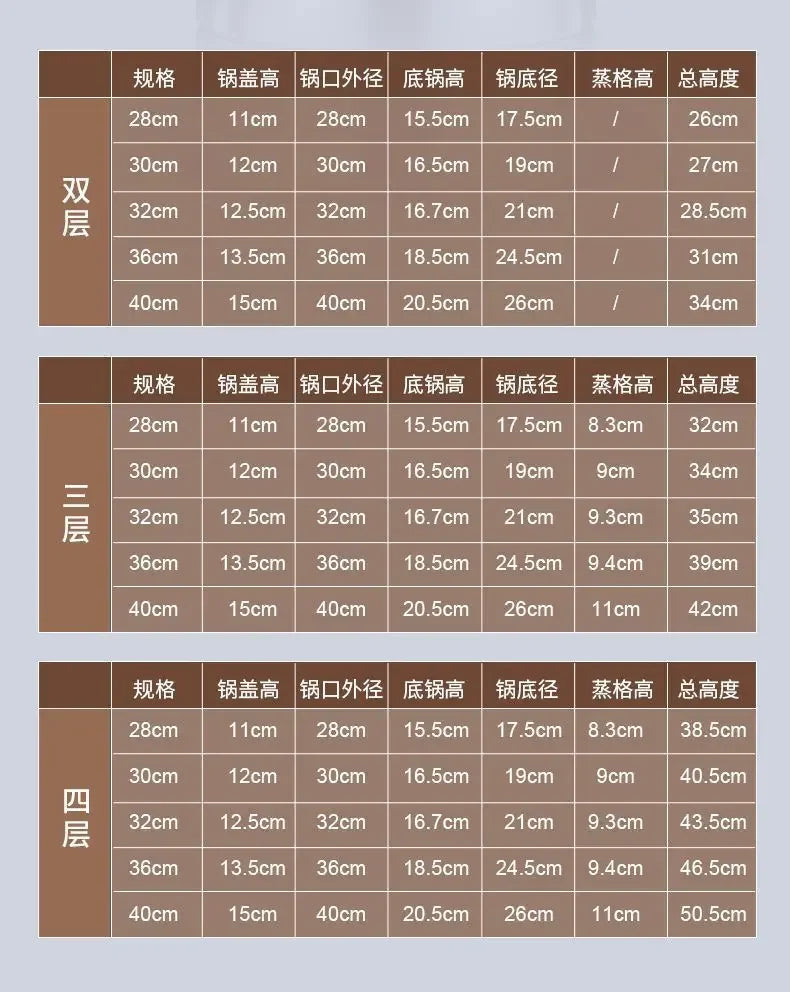 316 stainless steel steamer household food grade thickened soup pot steamed steamed buns four-layer induction cooker universal