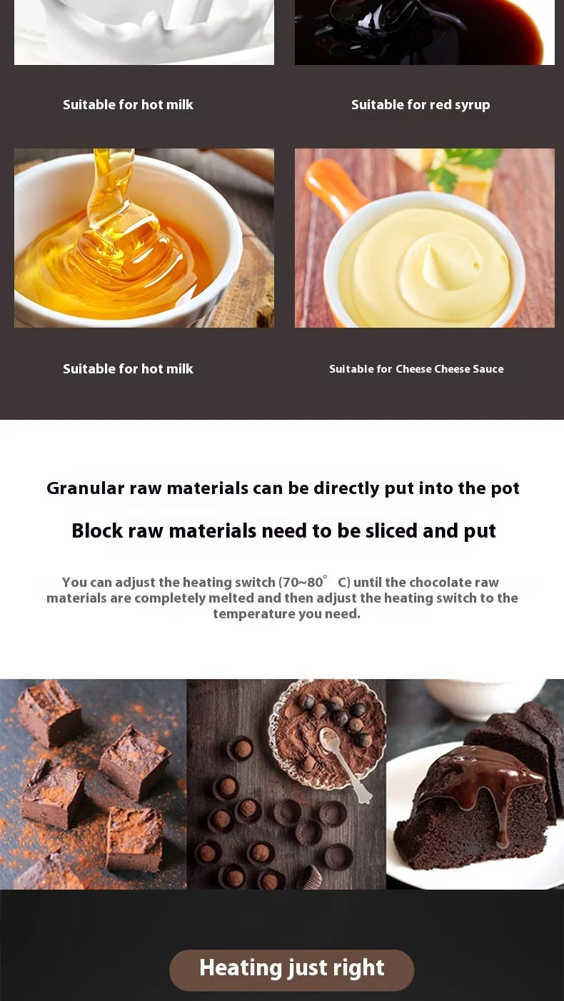 Singwinner Electric Chocolate Tempering Machine – 2/3-Tank Chocolate Melting & Cascade Warmer for Home Kitchens