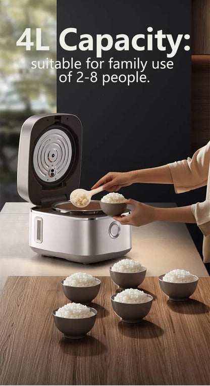 Joyoung Rice Cooker 4L Multifunctional Porridge Multigrain Rice Soup 1300W Fast Heating Cooker No Coated Stainless Steel Liner