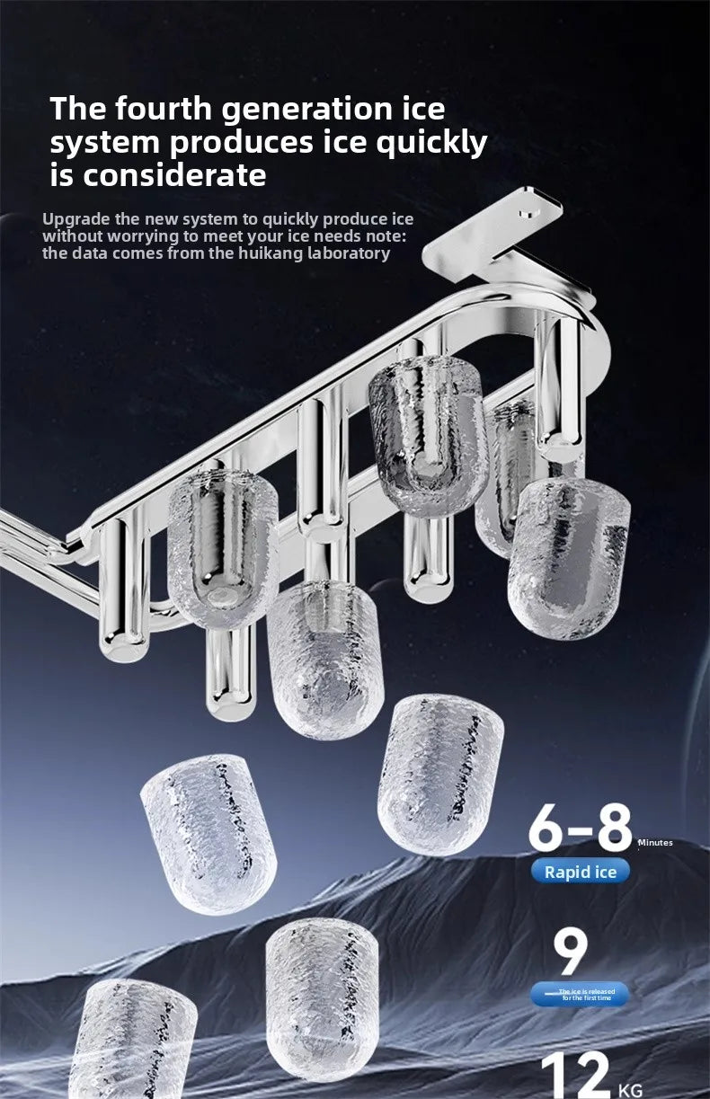 3-in-1 Ice Maker & Water Dispenser: Countertop Home Appliance with Instant Heating/Cooling, Large Capacity, Energy Saving