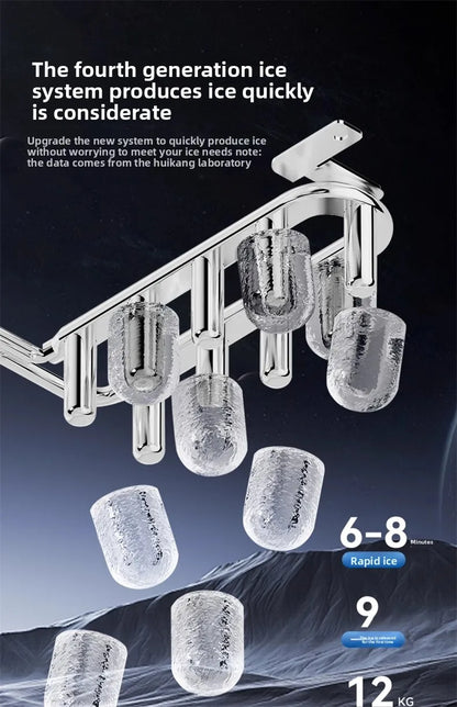 3-in-1 Ice Maker & Water Dispenser: Countertop Home Appliance with Instant Heating/Cooling, Large Capacity, Energy Saving