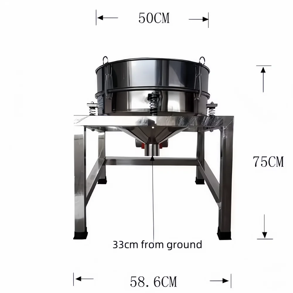 Automatic Sifter Shaker Machine Electric Vibrating Screen Powder Screening Sifting Machine Powder Sieve