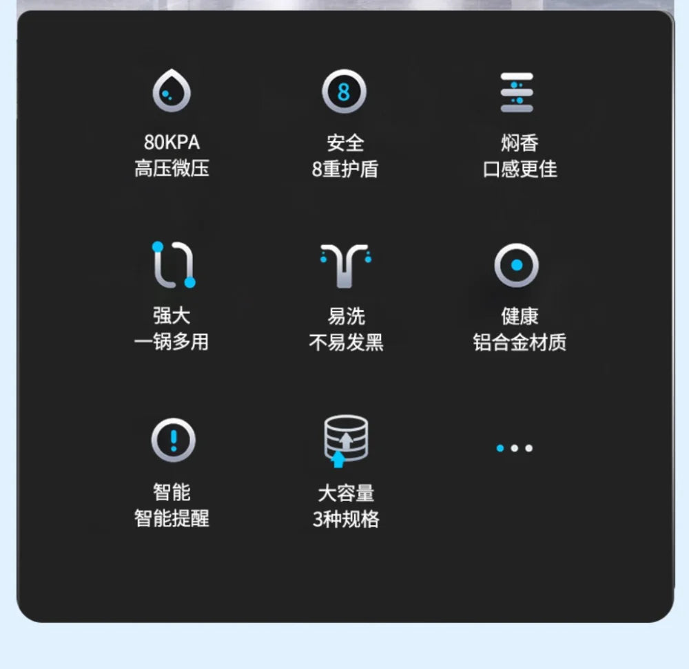 50L Commercial Pressure Cooker Thickened Large Capacity Gas Induction Cooker Universal Explosion-proof Household Pressure Cooker