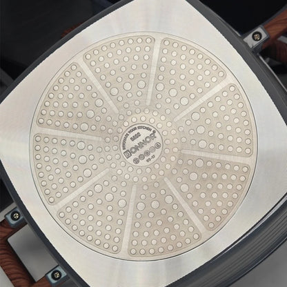 DONNOR 15-Piece Non-Stick Cookware Set – Square Soup Pot, Frying Pan, Milk Pot & Stew Pots with Bakelite Handles