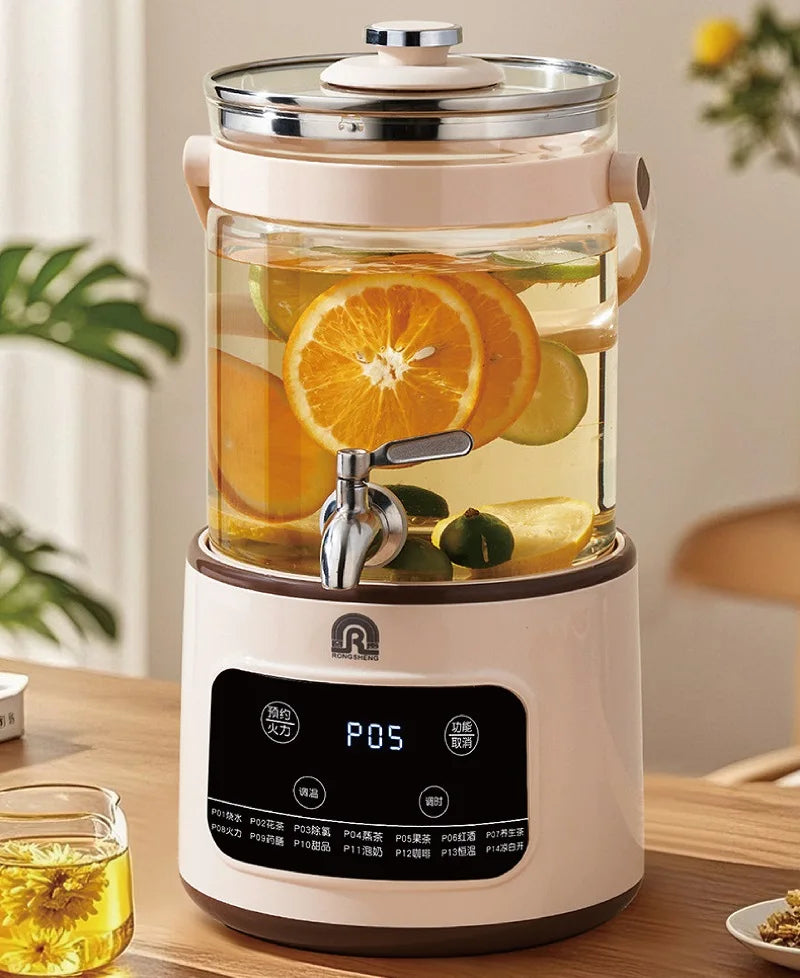 3L Electric Smart Tea Brewer – Large-Capacity Thermostatic Kettle with Faucet for Office, Fruit Tea & Commercial Use