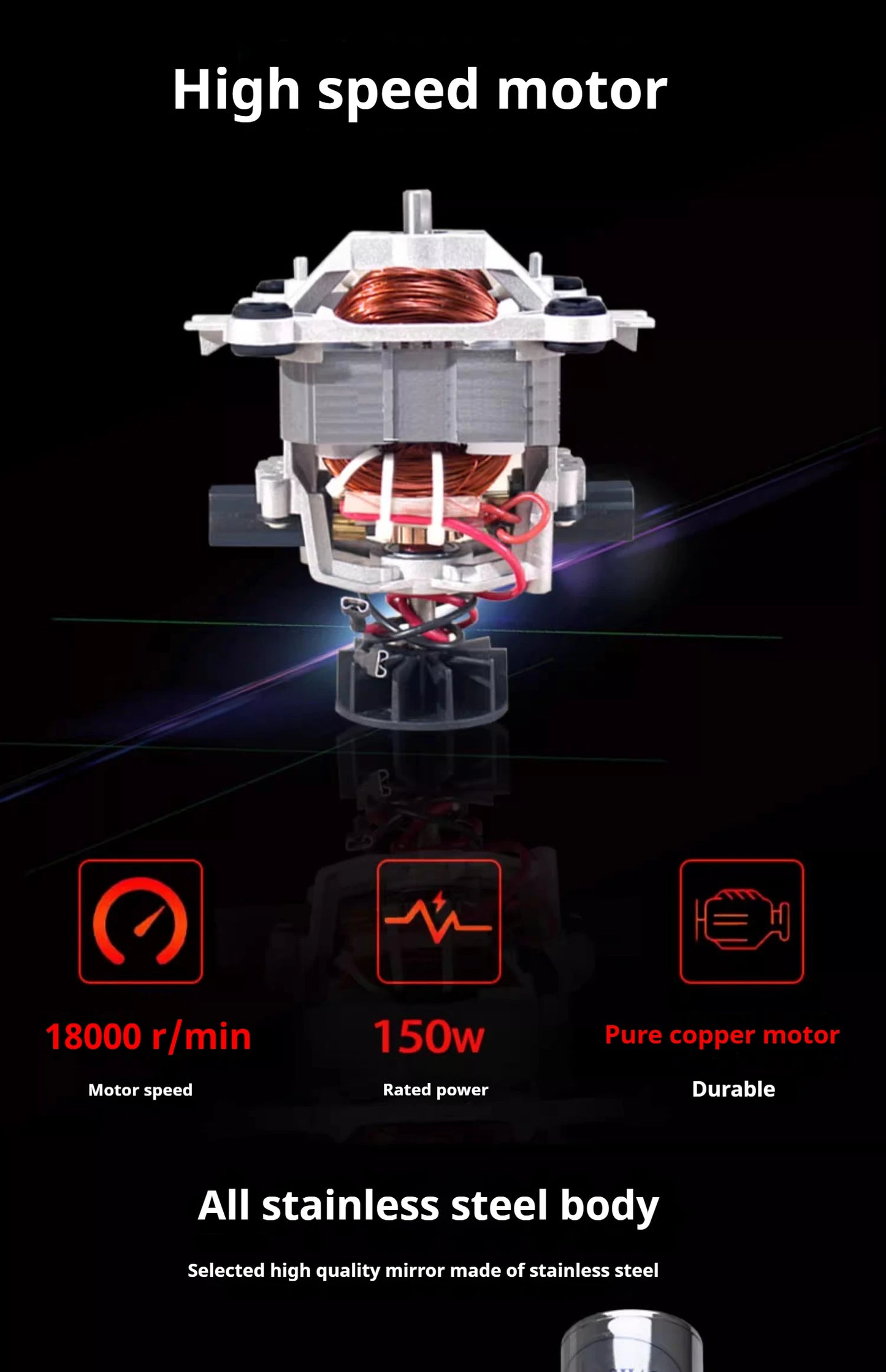 OneHappy Stainless Steel Milkshake Machine – Commercial Pearl Milk Tea & Milk Frothing Blender for Restaurants & Cafés