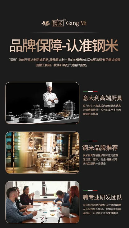 316 stainless steel steamer household food grade thickened soup pot steamed steamed buns four-layer induction cooker universal