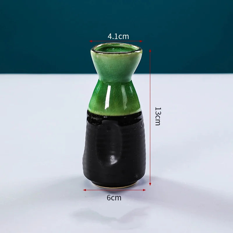 Sushi shop Sashimi Plate Decoration Ceramic small Bottle Dry Ice japanese kitchen tableware Restaurant Toothpick Holder Storage