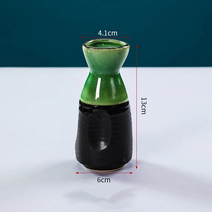 Sushi shop Sashimi Plate Decoration Ceramic small Bottle Dry Ice japanese kitchen tableware Restaurant Toothpick Holder Storage