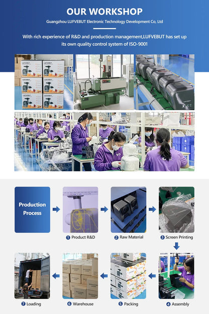 LUFVEBUT Large Calibre Slow Juicer 250W Cold Press Masticating Extractor BPA Free High Juice Yield Safe Kitchen Gadget