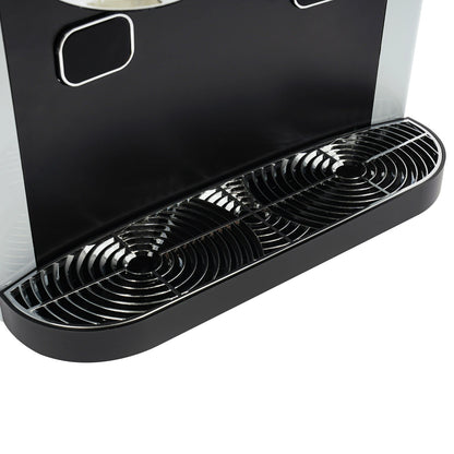 3-in-1 Tabletop Ice Maker – Crushed Ice & Ice Cubes with Auto-Clean, Stainless Steel