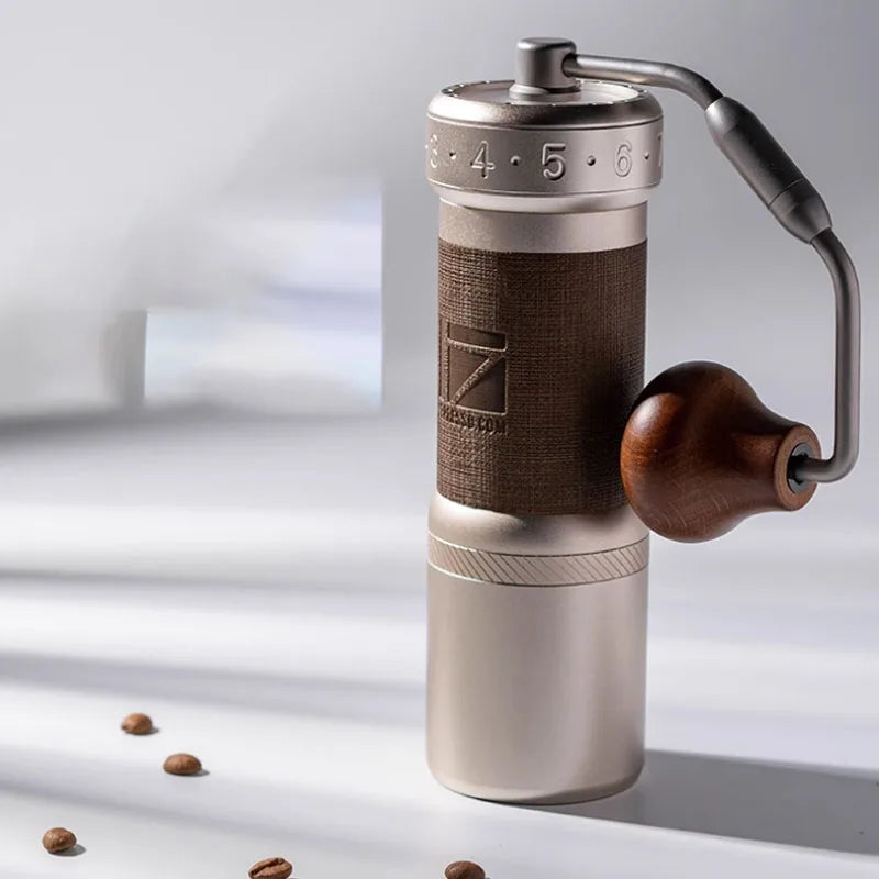 Foldable Handle Manual Coffee Grinder – Portable Hand Mill for Travel & Home
