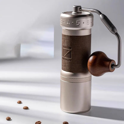 Foldable Handle Manual Coffee Grinder – Portable Hand Mill for Travel & Home