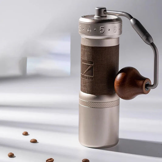 Foldable Handle Manual Coffee Grinder – Portable Hand Mill for Travel & Home