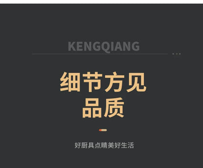 KENGQIANG Double ear 316 Stainless steel deep thick flat bottomed stew wok cooking pot non stick home frying pan cookware