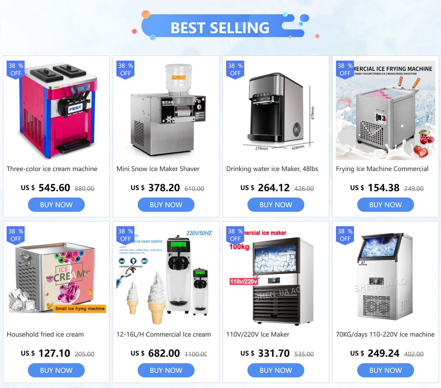 Mini Snowflake Ice Maker & Shaver Machine – Korean Bingsu Snow Ice Machine for Home & Café Use
