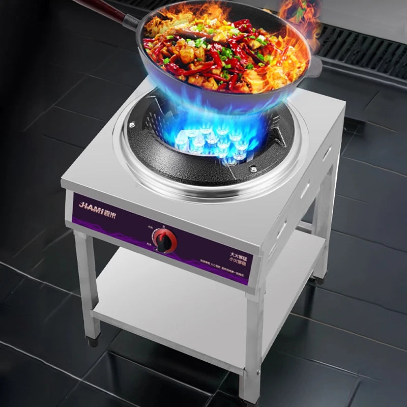 Home Fierce Fire Stove Gas Cooktop Commercial Single Burner Medium and High Pressure Liquefied Gas Stove Energy-saving Gas Hob