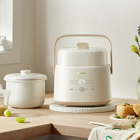 Electric Stew Cup  Multifunctional Mini Household Pot for Bird's Nest, Baby Food Supplements with Appointment & Timing Function