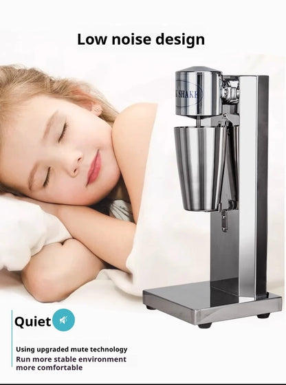 OneHappy Stainless Steel Milkshake Machine – Commercial Pearl Milk Tea & Milk Frothing Blender for Restaurants & Cafés