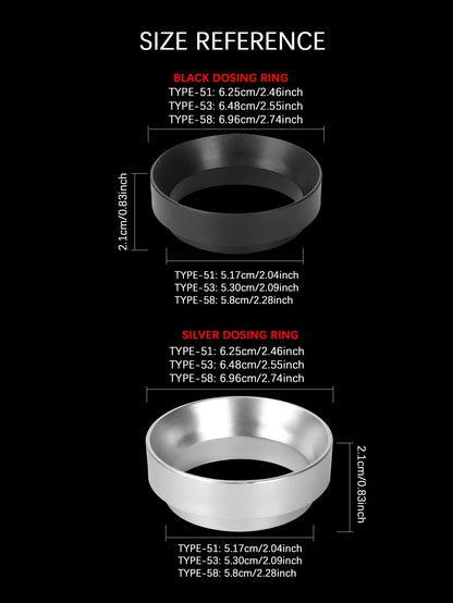 Espresso Coffee Press with Scale Constant Adjustment,Powdering Needle ,Powder Receiving Ring Coffee Press Mat Coffee Accessories