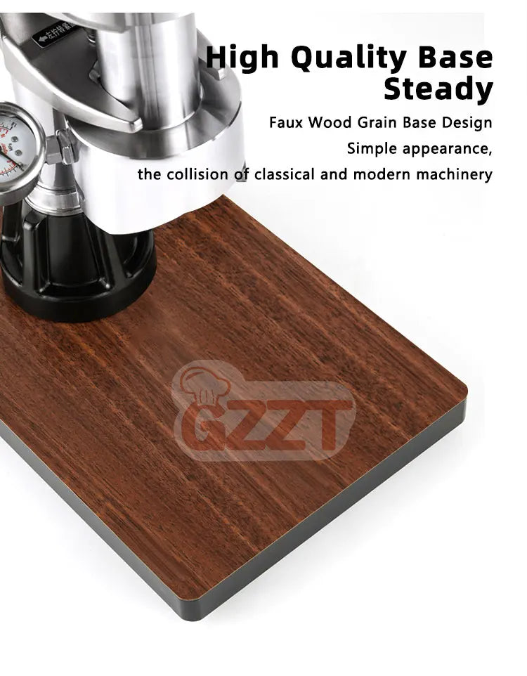 GZZT 1-16 Bar Extraction Variable Pressure Lever Coffee Maker Hand-pressed Coffee Machine 304 Stainless Steel Manual Espresso