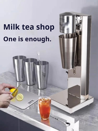 OneHappy Stainless Steel Milkshake Machine – Commercial Pearl Milk Tea & Milk Frothing Blender for Restaurants & Cafés