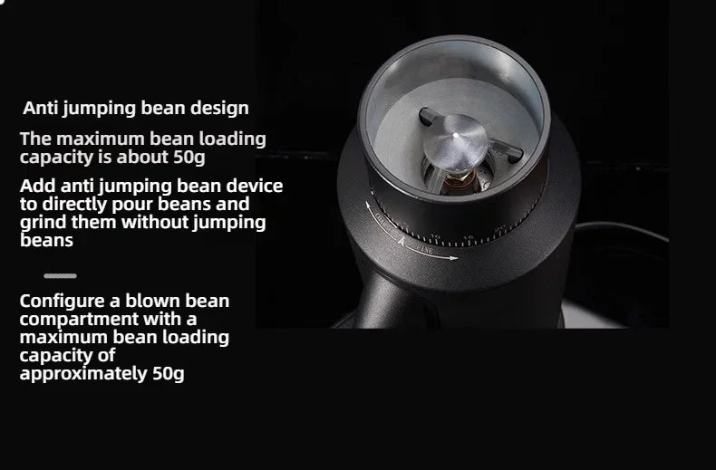 LX T64 Variable Speed Coffee Bean Grinder Machine 64mm Flat Burr Espresso Coffee Grinder Single Dose Grinder Miller