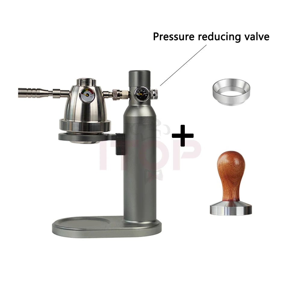 ITOP Pneumatic Coffee Machine Portable Manual Home Outdoor Air Pump Air Pressure Extraction Espresso Semi-automatic Coffee Maker