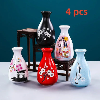 Sushi shop Sashimi Plate Decoration Ceramic small Bottle Dry Ice japanese kitchen tableware Restaurant Toothpick Holder Storage