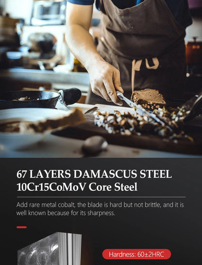 XINZUO 5 Inches Damscus Pattern Sharp Steak Knife Meat Slicing Knife Restaurant Cutlery With Pkkawood Handle Kitchen Tools