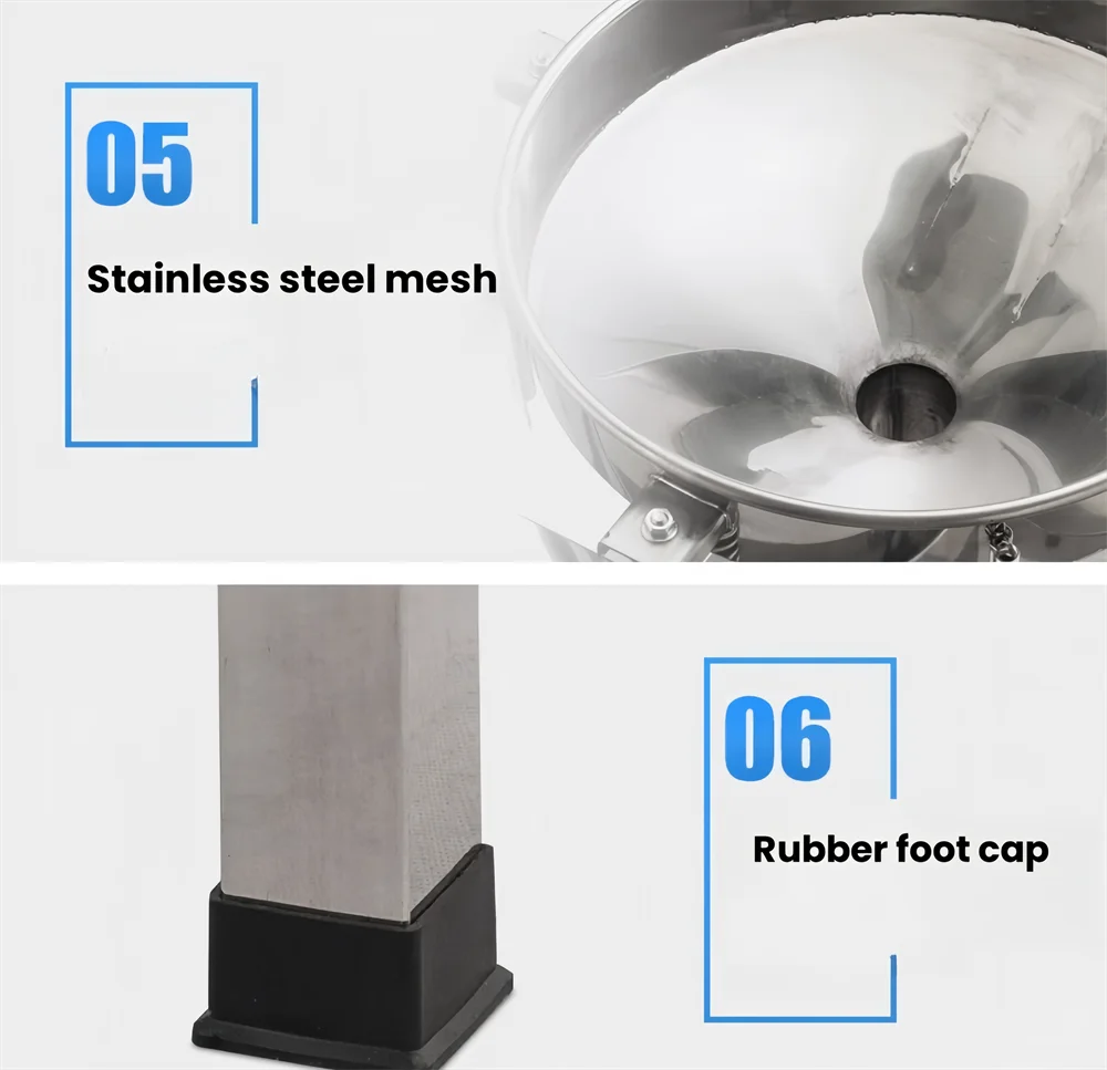 Automatic Sifter Shaker Machine Electric Vibrating Screen Powder Screening Sifting Machine Powder Sieve