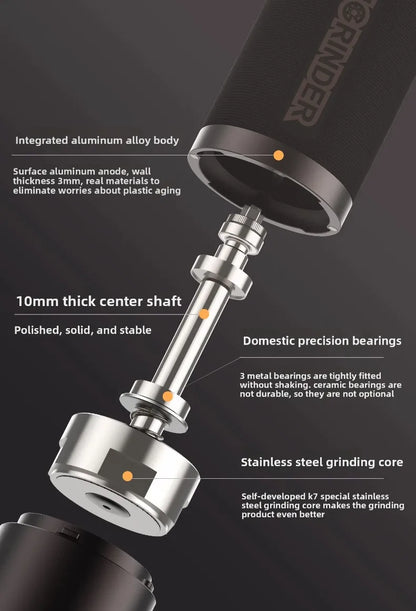 Kingrinder K7  Manual  Coffee Bean Hand Grinder Italian Coffee Precision Hand Mill Portable Outdoor Home Coffee Grinders