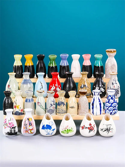 Sushi shop Sashimi Plate Decoration Ceramic small Bottle Dry Ice japanese kitchen tableware Restaurant Toothpick Holder Storage