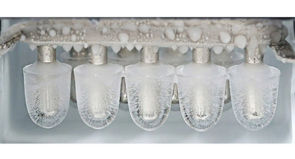 25KG Ice Maker Electric Commercial Ice Cube Maker Small Household Multifunctional Bottled Water Automatic English Panel